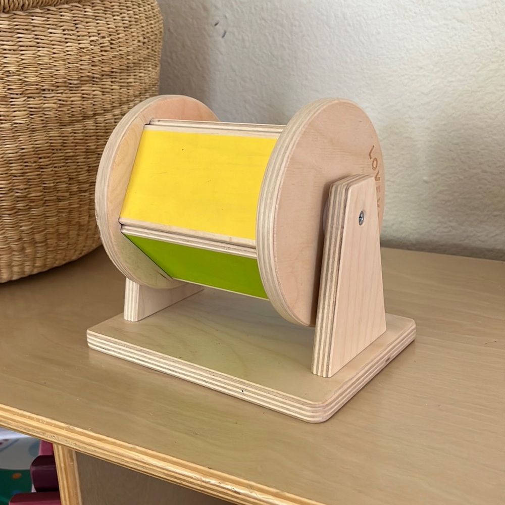 Lovevery Spinning Rainbow 5-6 Months Montessori Colorful Wooden Learning Toy